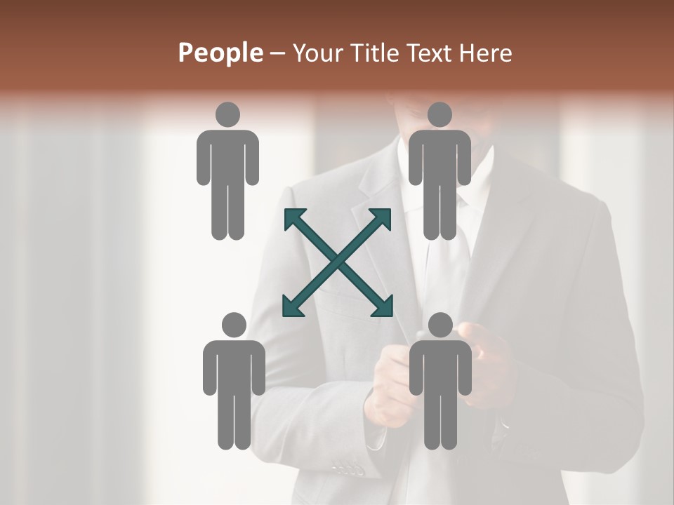 Modern White Collar Work PowerPoint Template