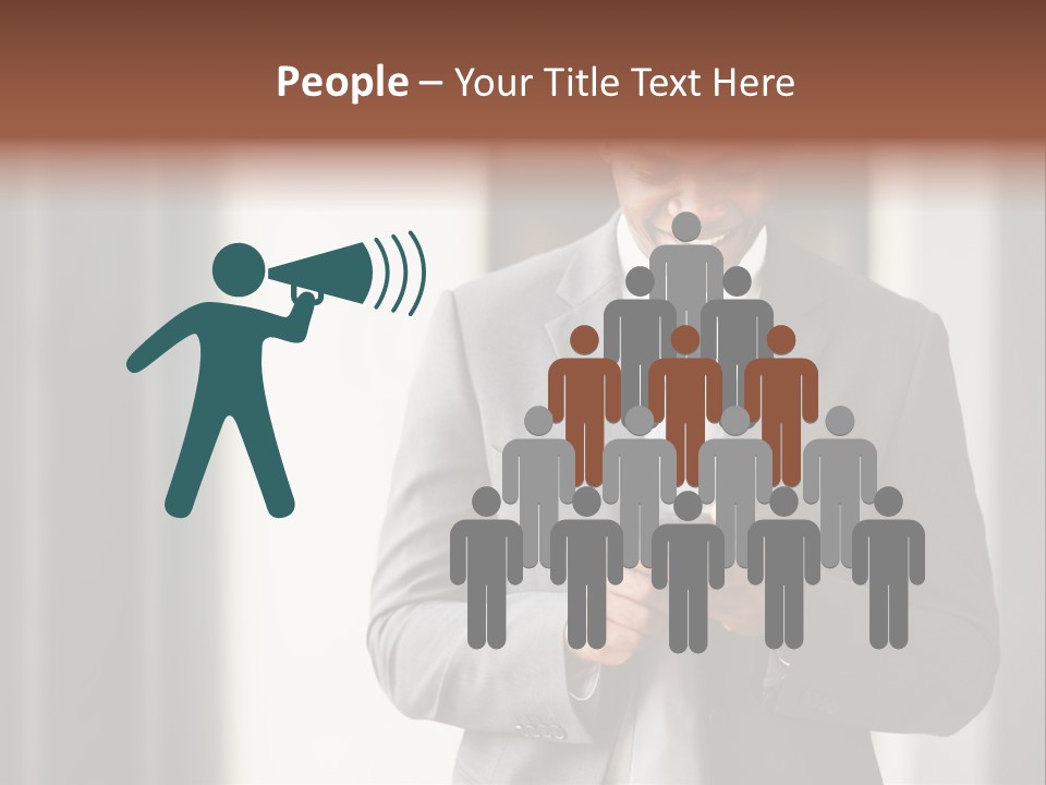 Modern White Collar Work PowerPoint Template