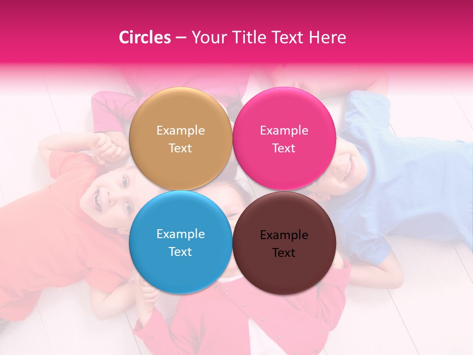 Multi Laughing Little PowerPoint Template