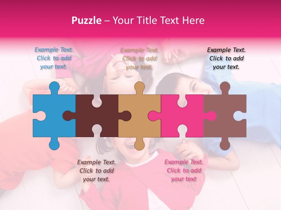 Multi Laughing Little PowerPoint Template