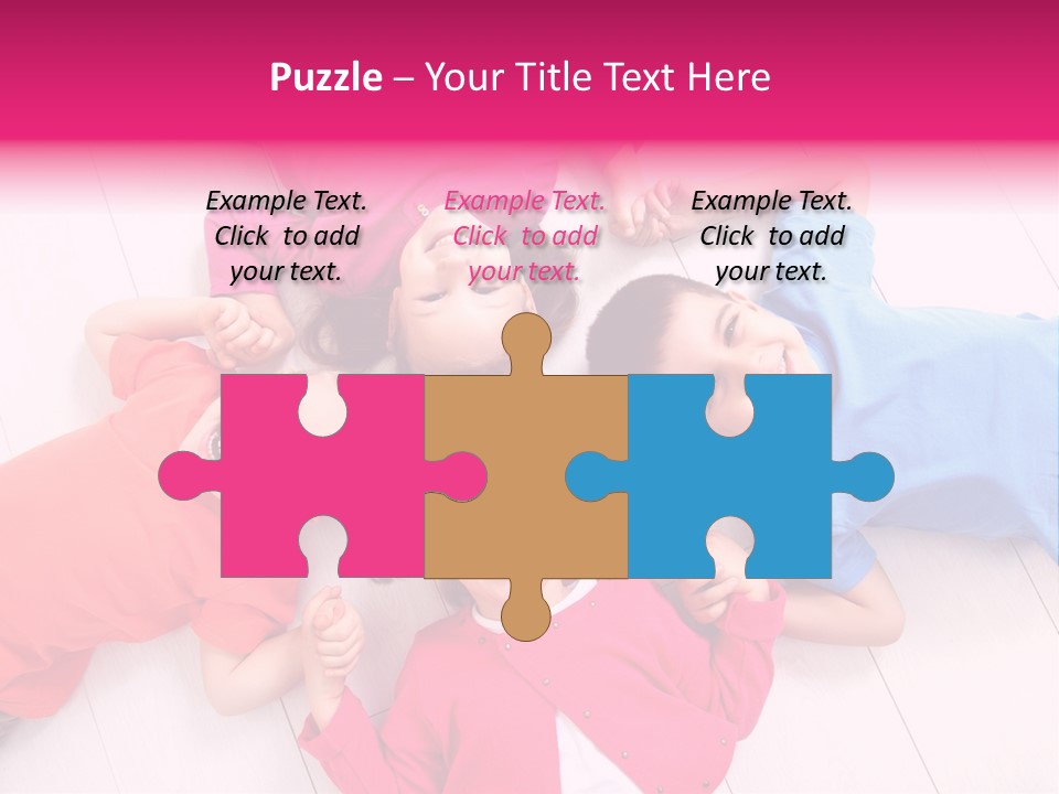 Multi Laughing Little PowerPoint Template