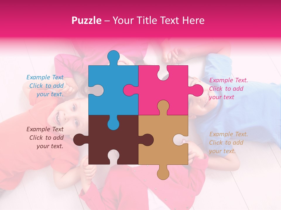 Multi Laughing Little PowerPoint Template