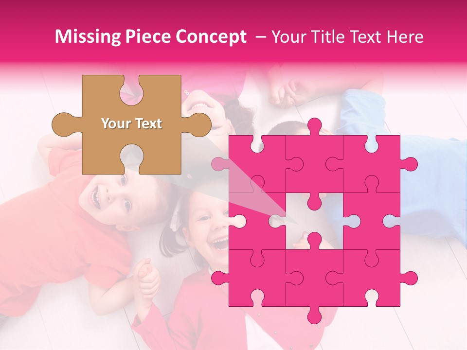 Multi Laughing Little PowerPoint Template