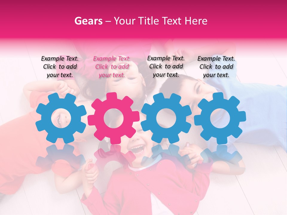 Multi Laughing Little PowerPoint Template