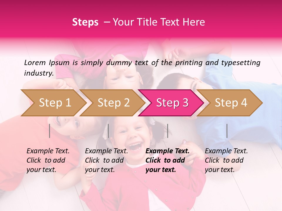 Multi Laughing Little PowerPoint Template