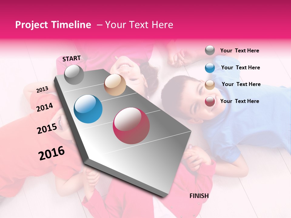 Multi Laughing Little PowerPoint Template