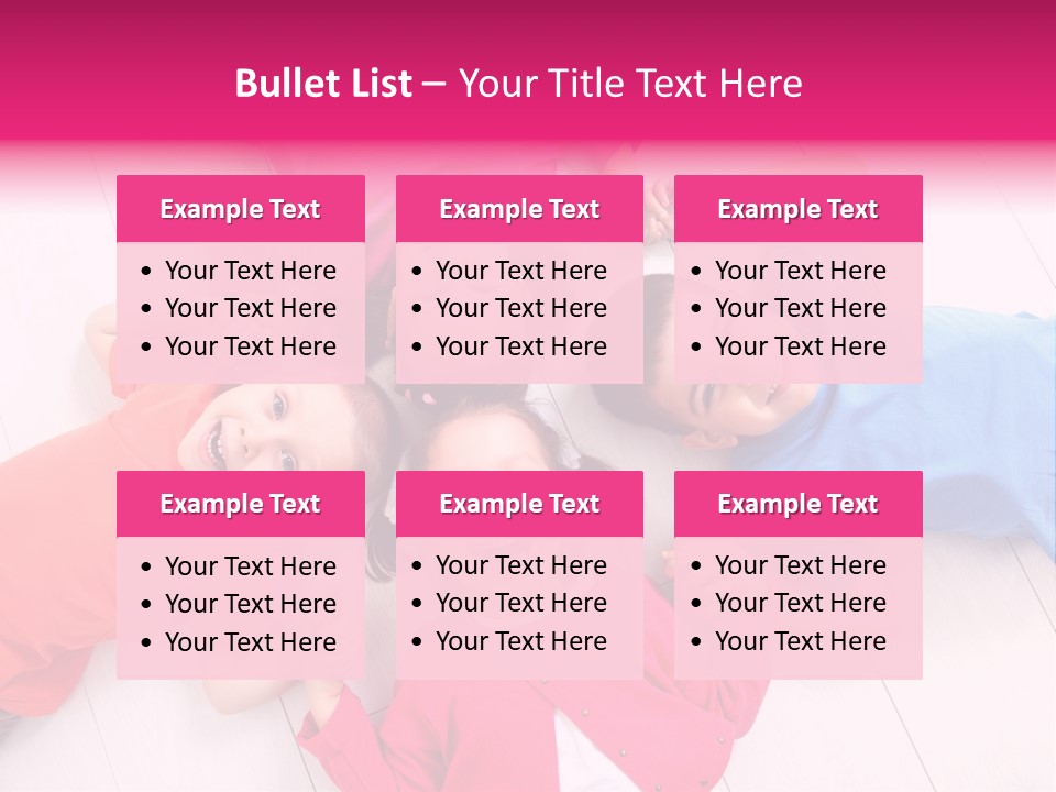 Multi Laughing Little PowerPoint Template