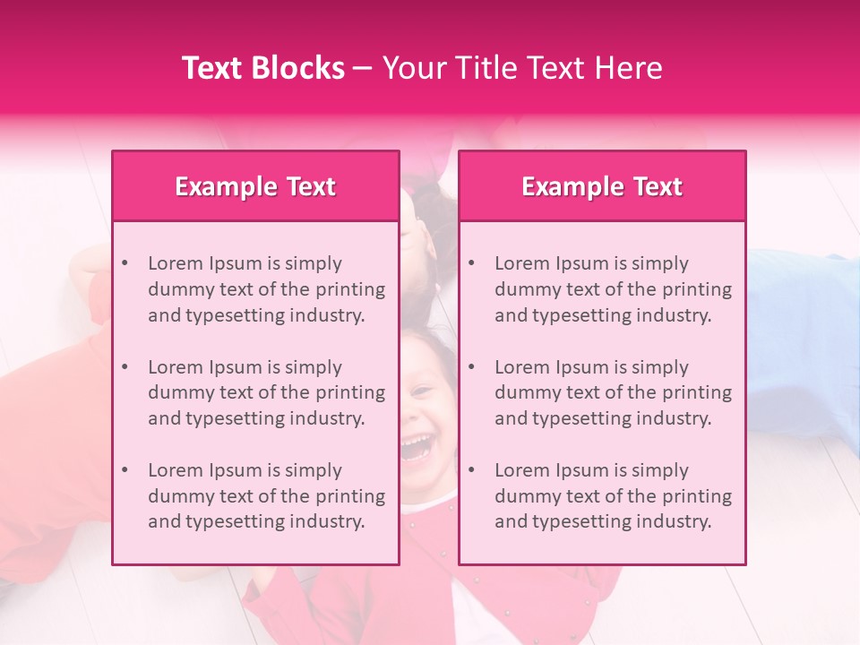 Multi Laughing Little PowerPoint Template