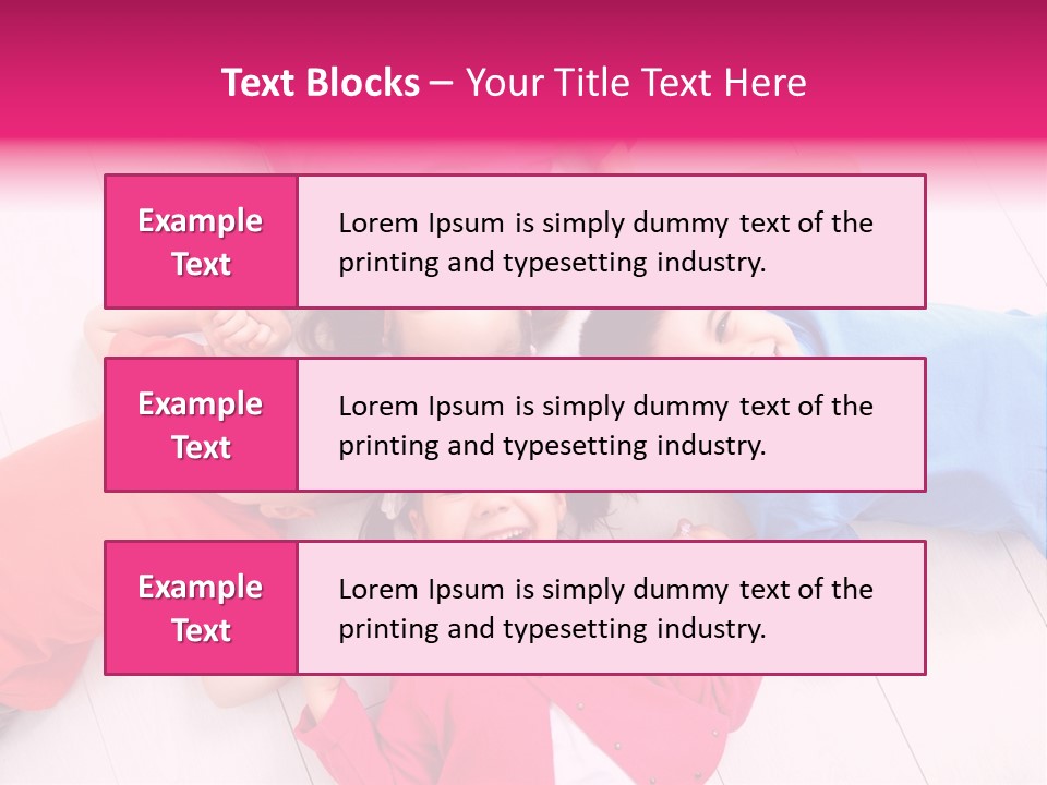 Multi Laughing Little PowerPoint Template