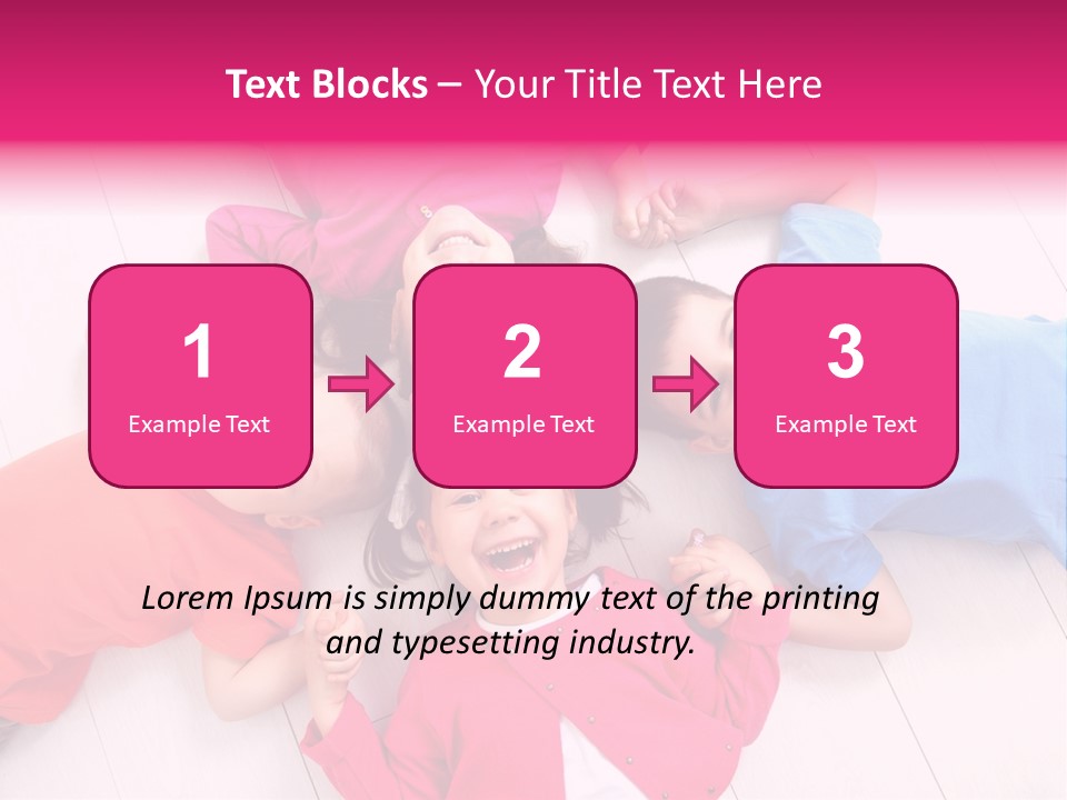 Multi Laughing Little PowerPoint Template