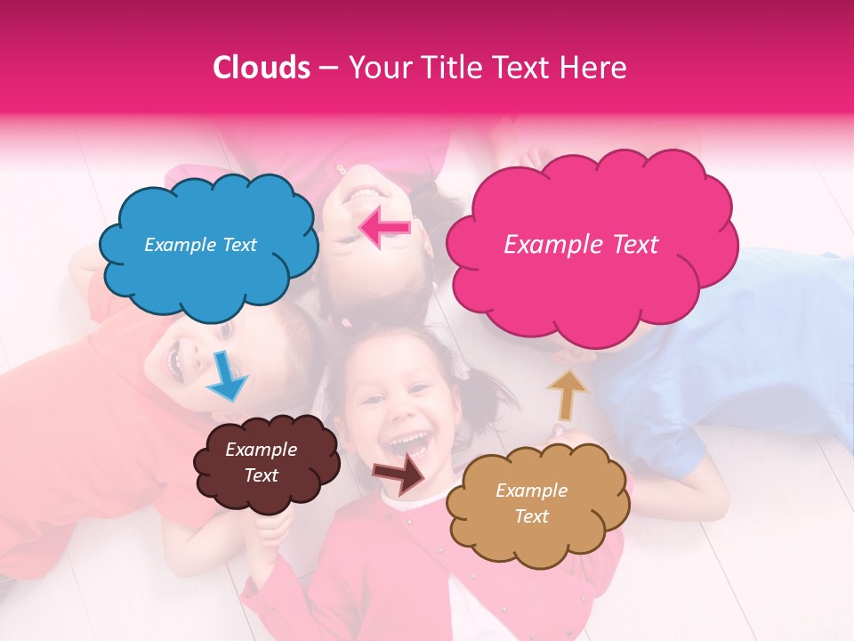 Multi Laughing Little PowerPoint Template