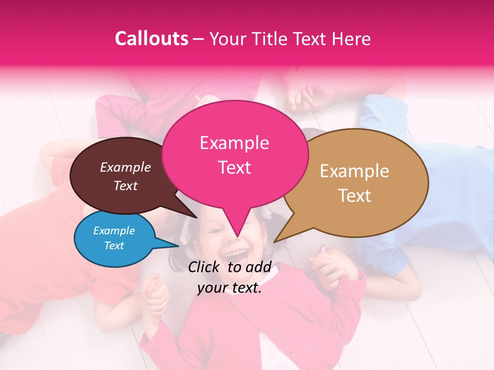 Multi Laughing Little PowerPoint Template