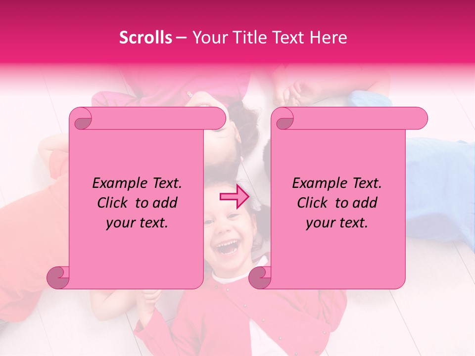 Multi Laughing Little PowerPoint Template