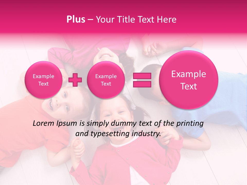 Multi Laughing Little PowerPoint Template