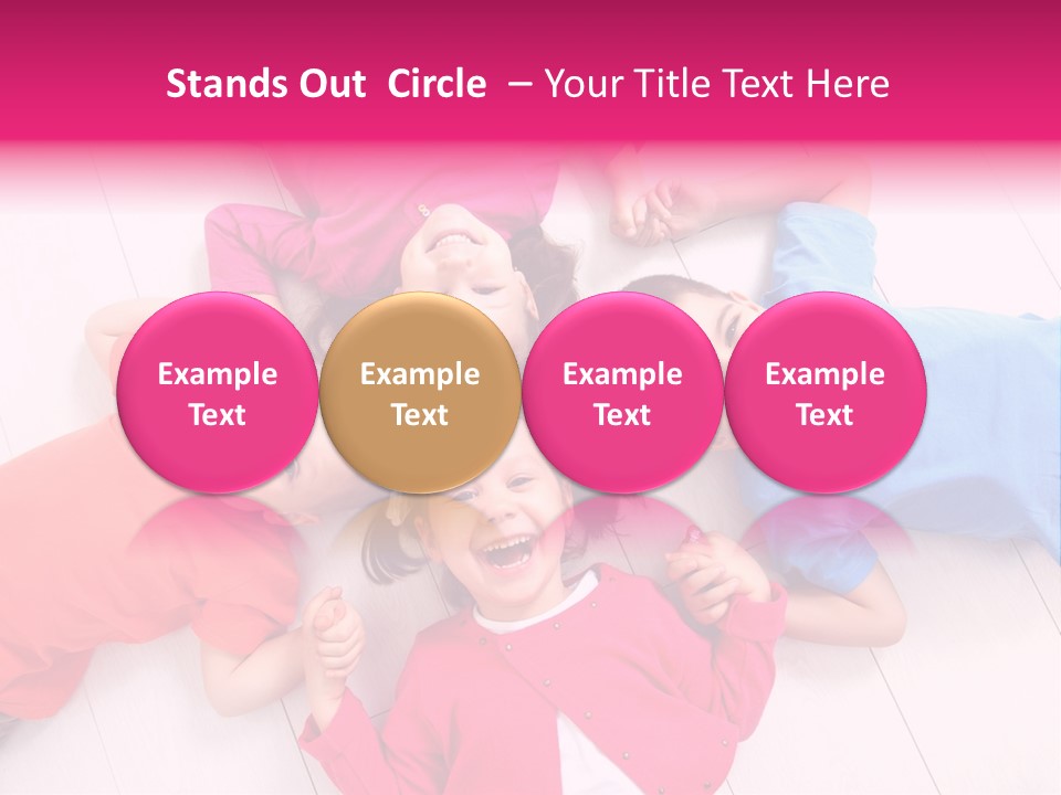 Multi Laughing Little PowerPoint Template