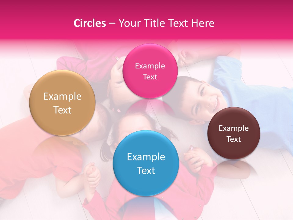 Multi Laughing Little PowerPoint Template