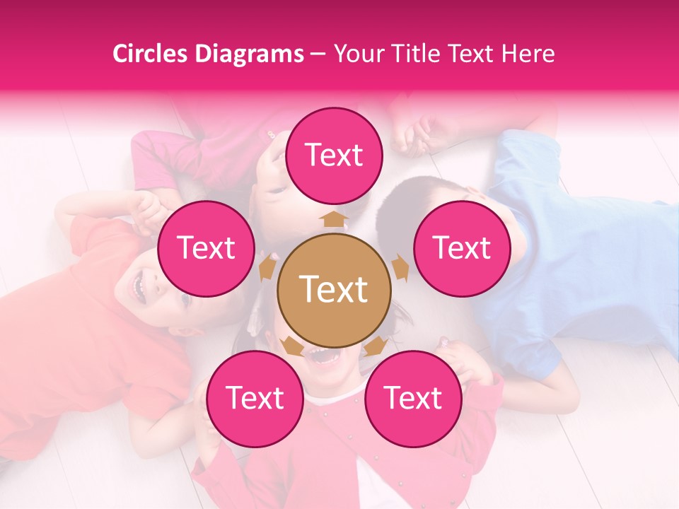 Multi Laughing Little PowerPoint Template