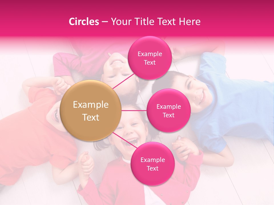 Multi Laughing Little PowerPoint Template