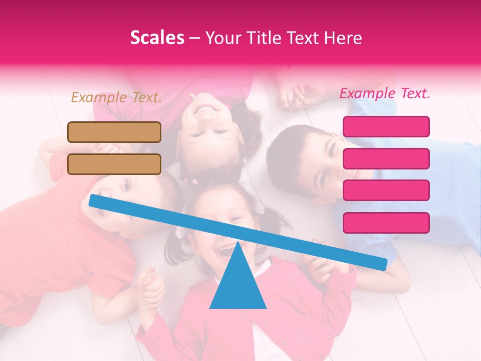 Multi Laughing Little PowerPoint Template