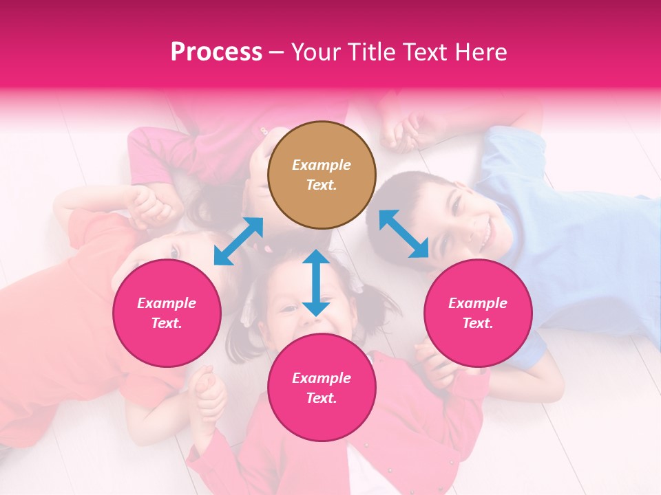 Multi Laughing Little PowerPoint Template