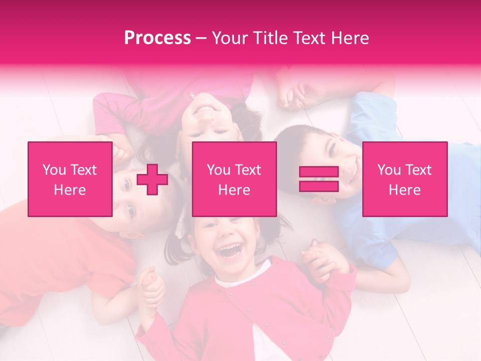 Multi Laughing Little PowerPoint Template