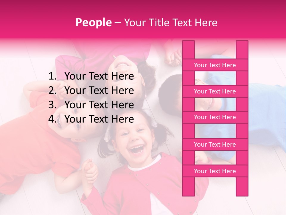 Multi Laughing Little PowerPoint Template