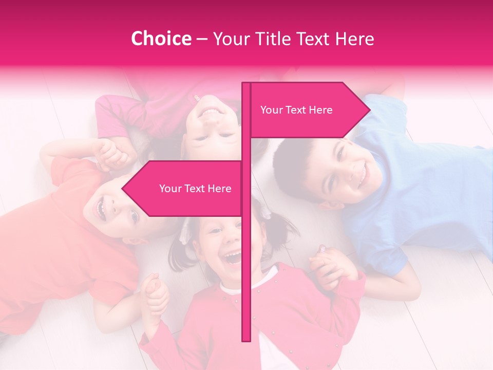 Multi Laughing Little PowerPoint Template