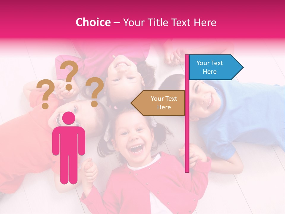 Multi Laughing Little PowerPoint Template