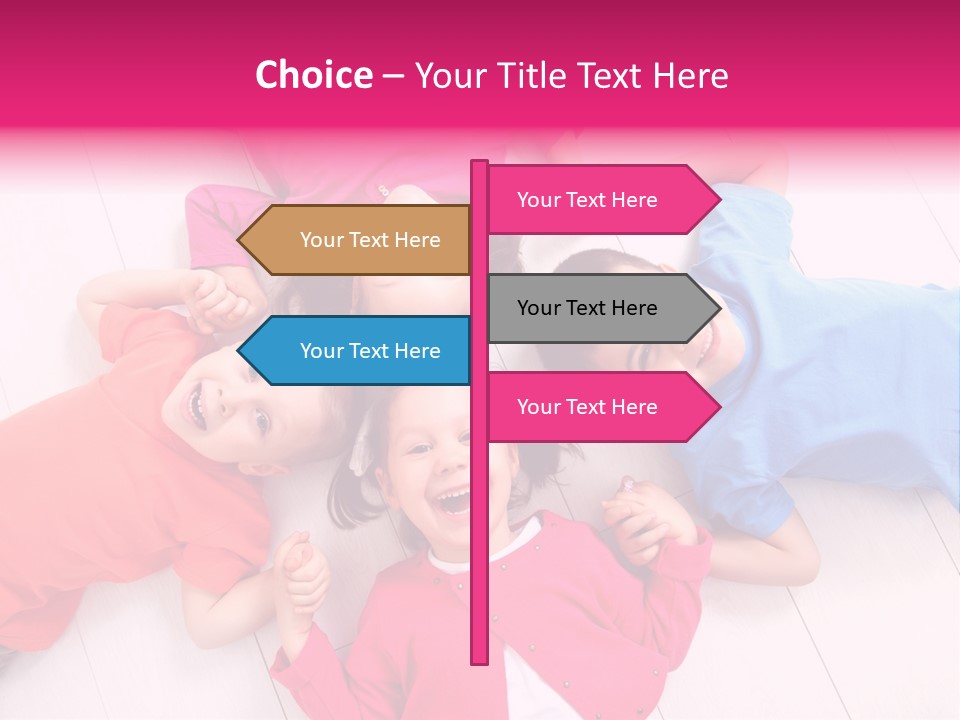 Multi Laughing Little PowerPoint Template