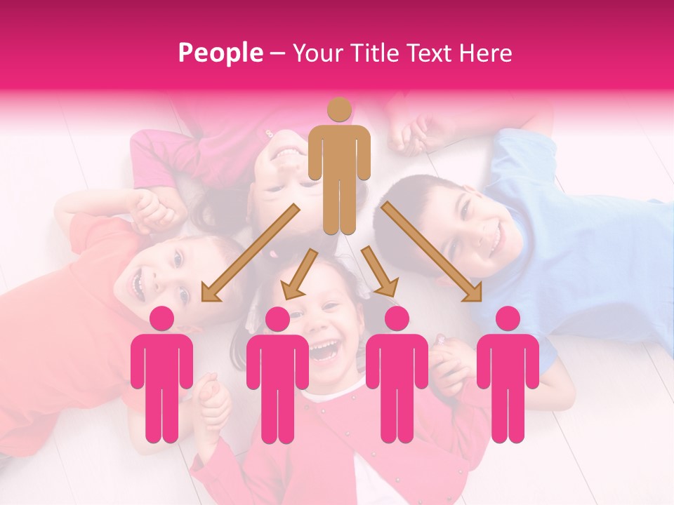 Multi Laughing Little PowerPoint Template