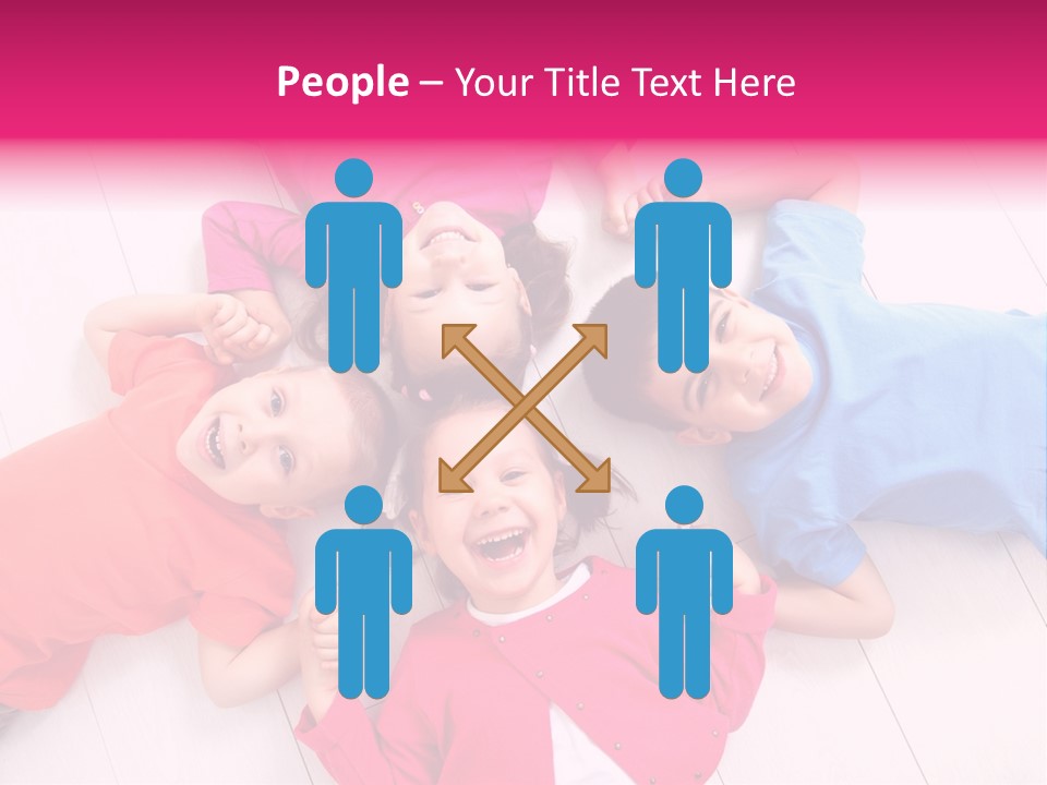 Multi Laughing Little PowerPoint Template