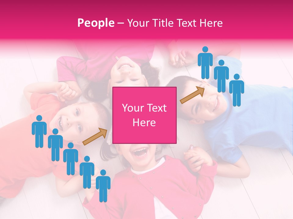 Multi Laughing Little PowerPoint Template