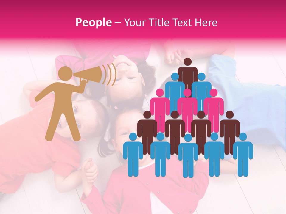 Multi Laughing Little PowerPoint Template