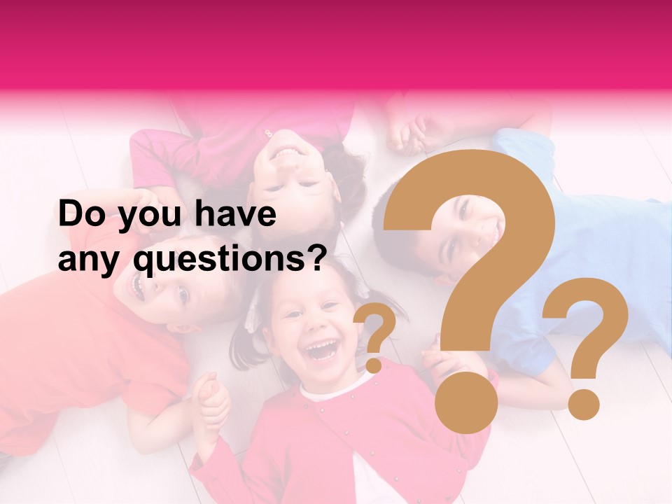 Multi Laughing Little PowerPoint Template