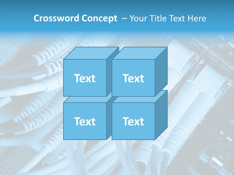 Computer Server Equipment PowerPoint Template