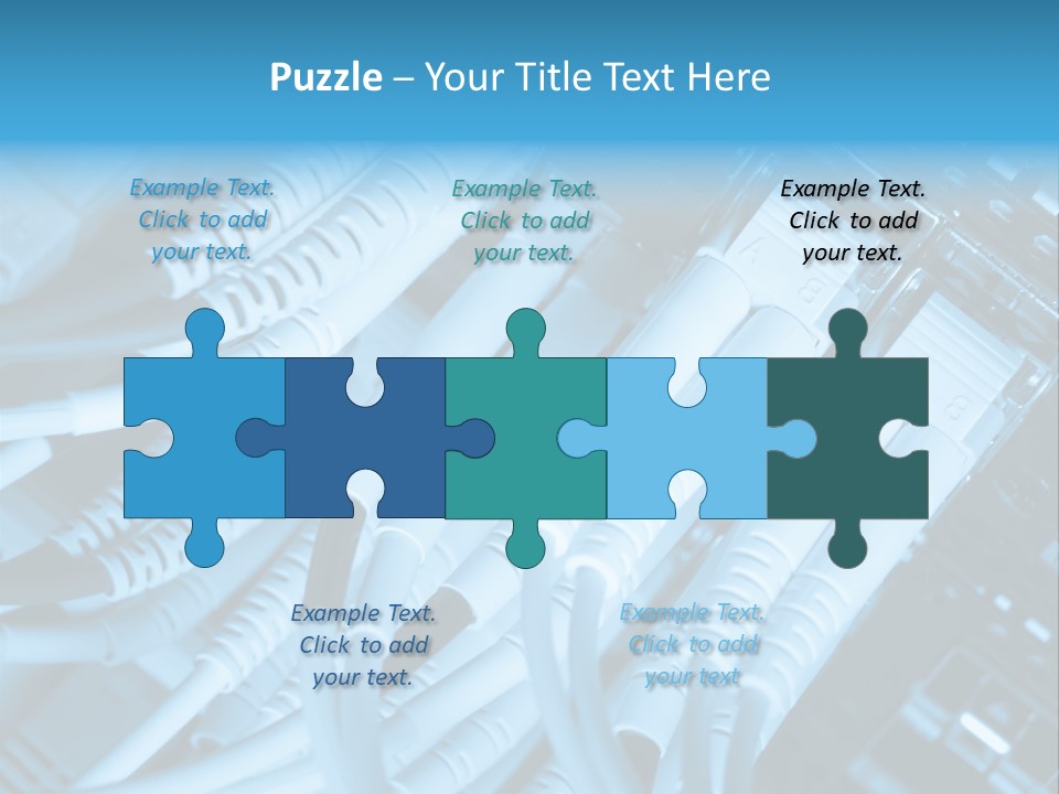 Computer Server Equipment PowerPoint Template