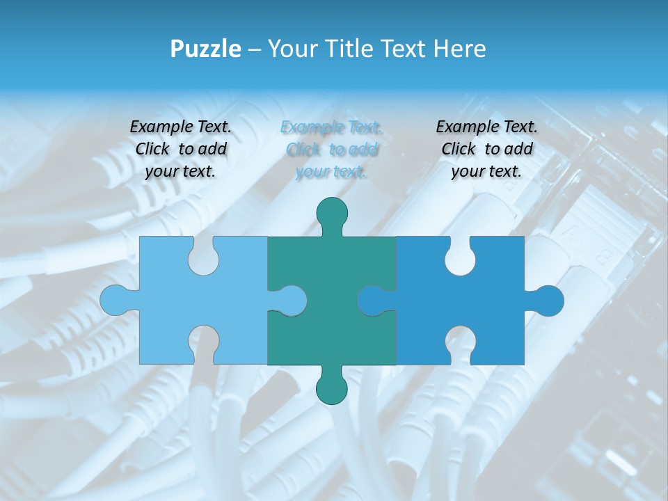 Computer Server Equipment PowerPoint Template
