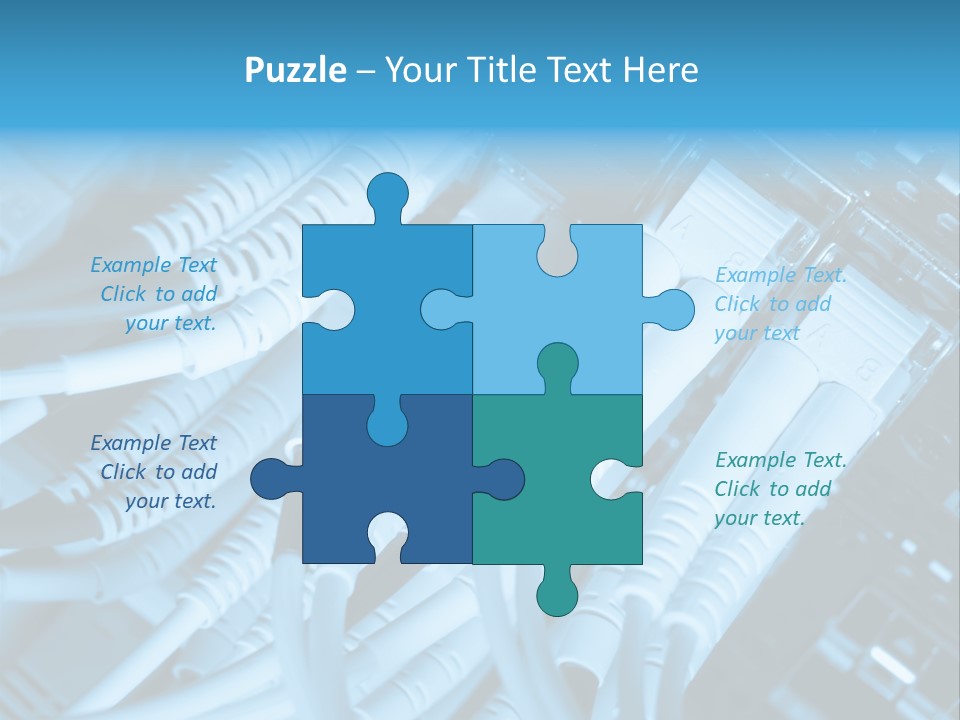 Computer Server Equipment PowerPoint Template