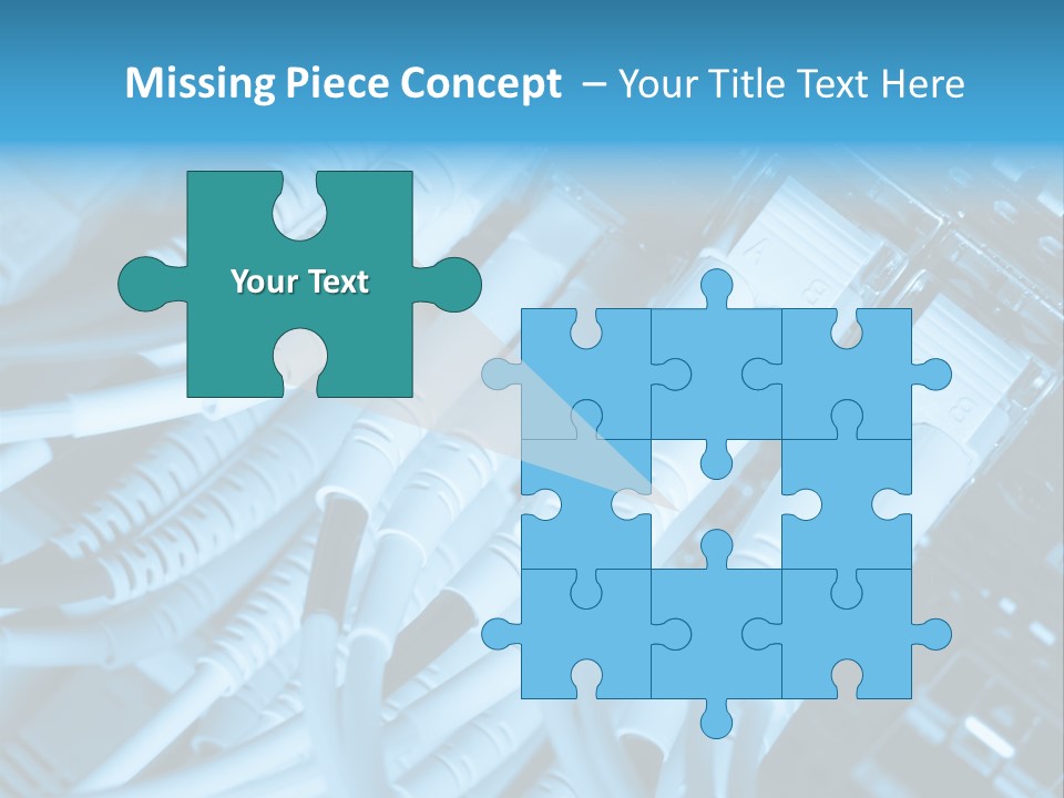 Computer Server Equipment PowerPoint Template
