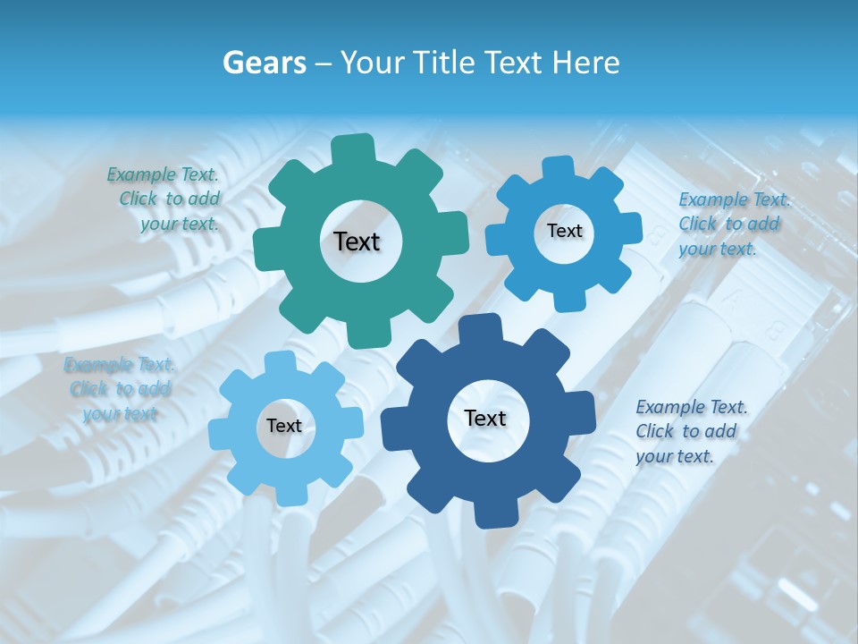 Computer Server Equipment PowerPoint Template