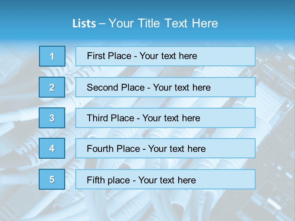 Computer Server Equipment PowerPoint Template