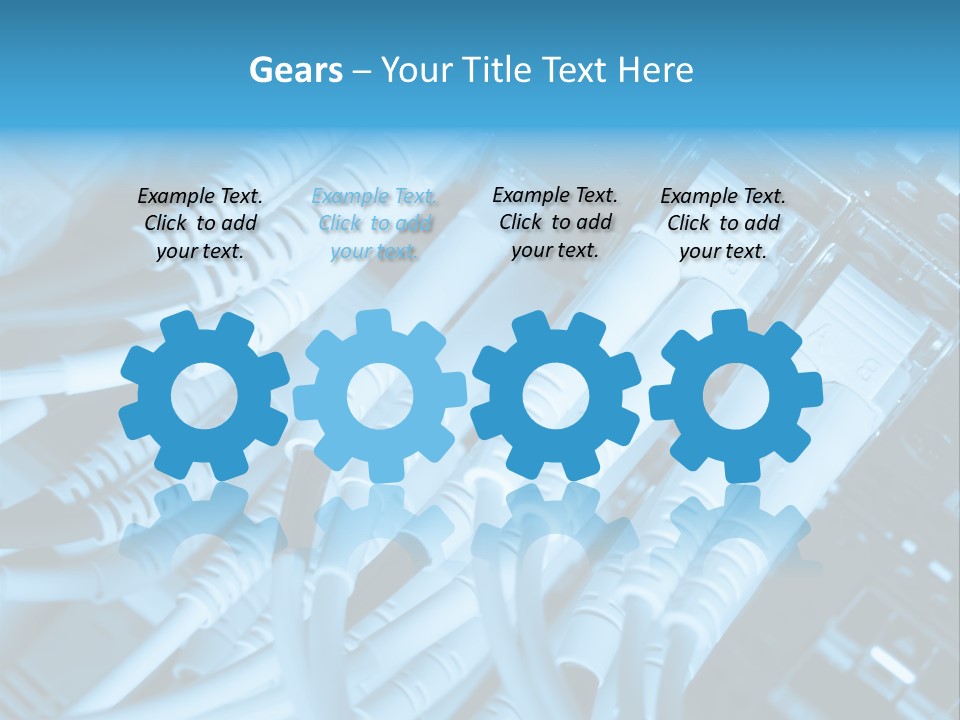 Computer Server Equipment PowerPoint Template