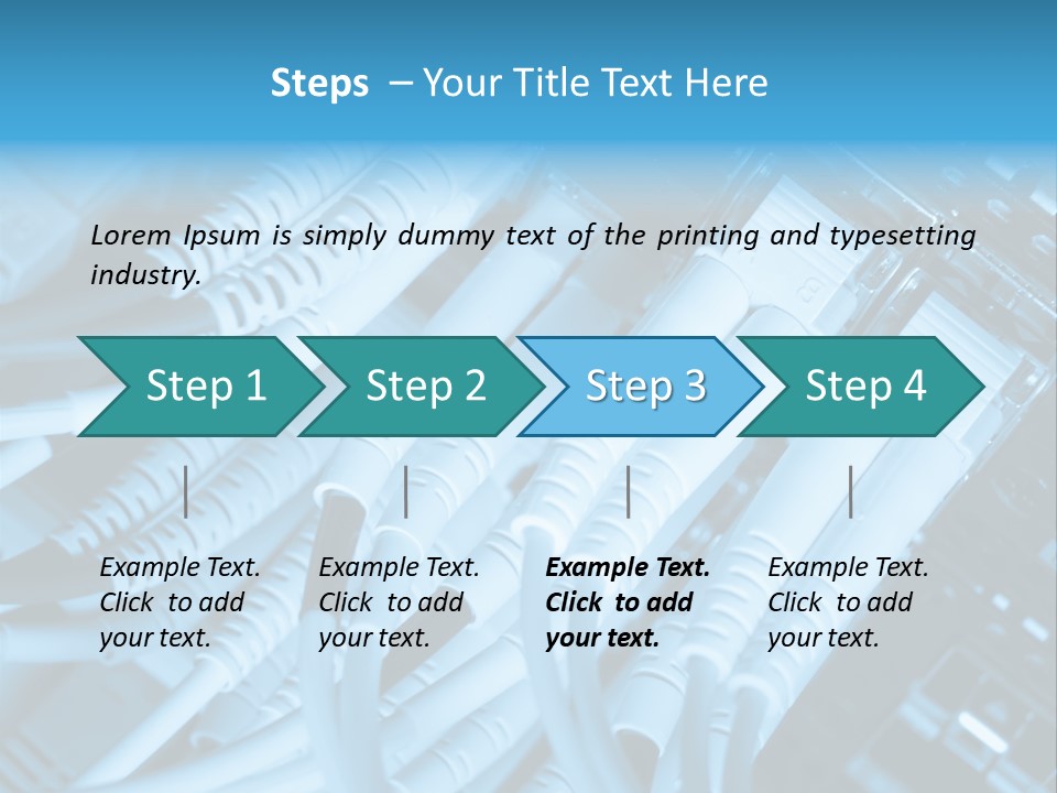 Computer Server Equipment PowerPoint Template