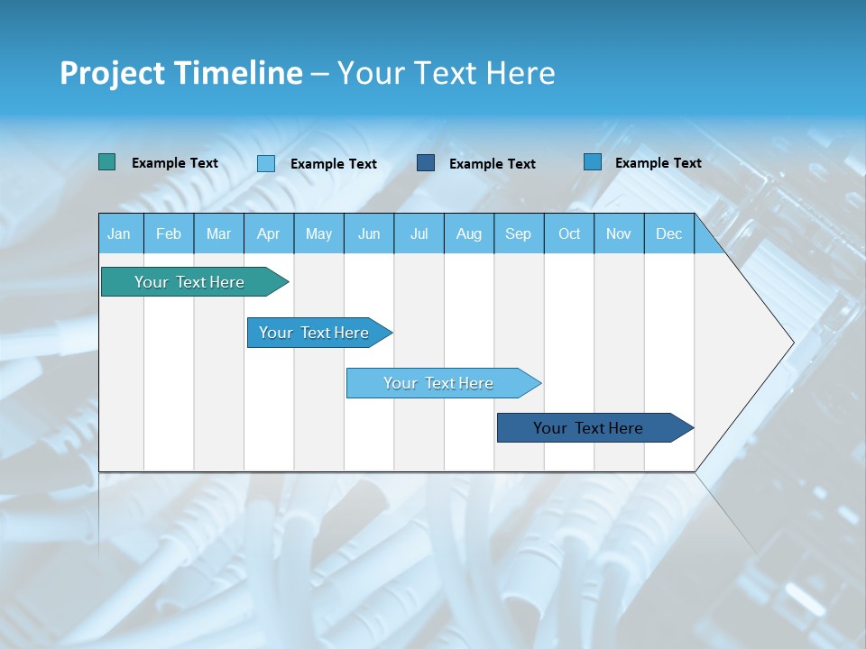 Computer Server Equipment PowerPoint Template