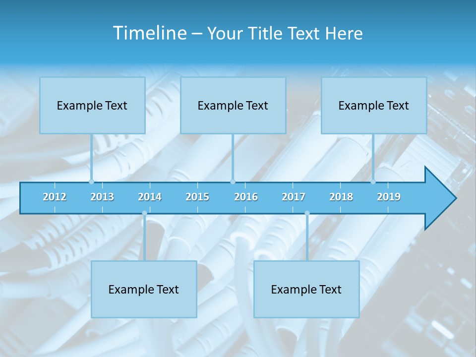 Computer Server Equipment PowerPoint Template