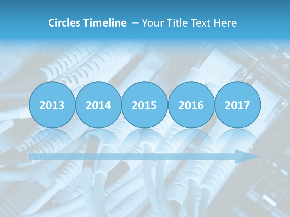 Computer Server Equipment PowerPoint Template