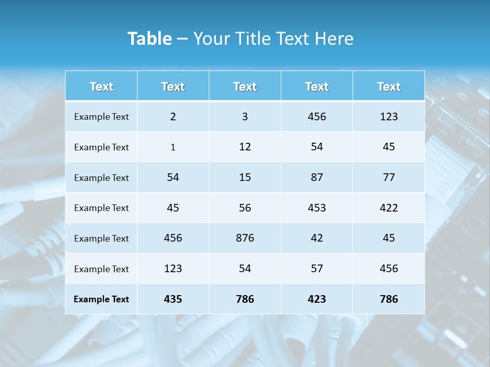 Computer Server Equipment PowerPoint Template