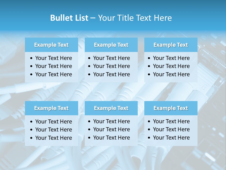 Computer Server Equipment PowerPoint Template
