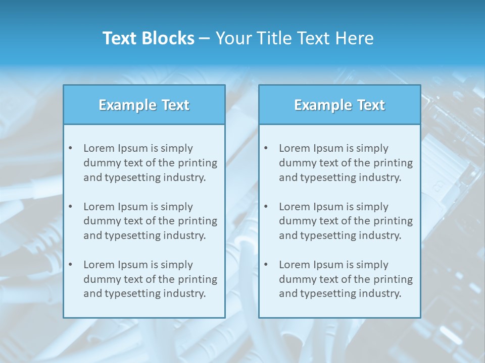 Computer Server Equipment PowerPoint Template