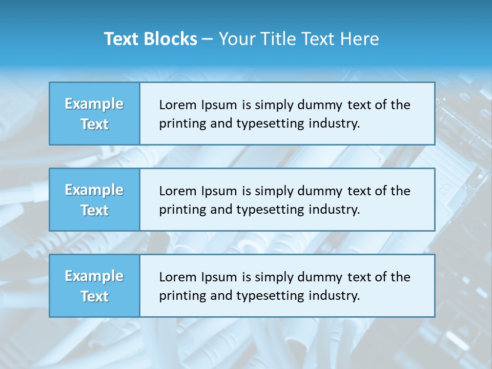 Computer Server Equipment PowerPoint Template